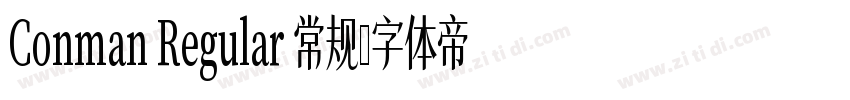 Conman Regular 常规字体转换